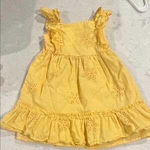 Wonder Nation Yellow Ruffled Kids Dress